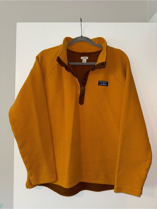 L.L. Bean Tops - L.L. Bean Snap-Front Fleece Pullover Sweater